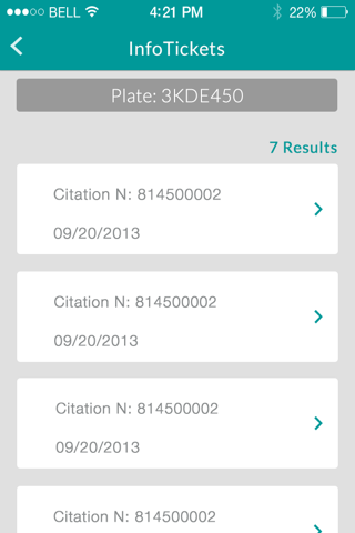 infoTickets - Find your traffic tickets with your license plate number screenshot 2