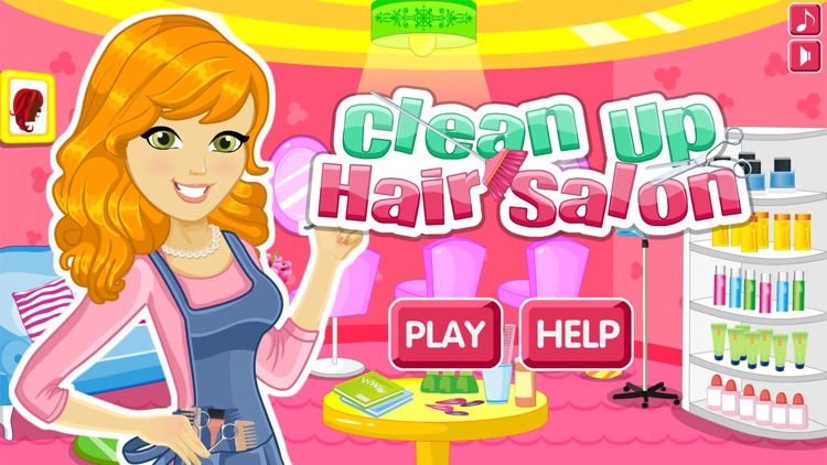 Clean up hair salon - Cleanup game