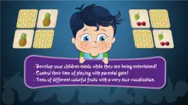 Game screenshot Little Genius Matching Game - Fruits - FREE apk