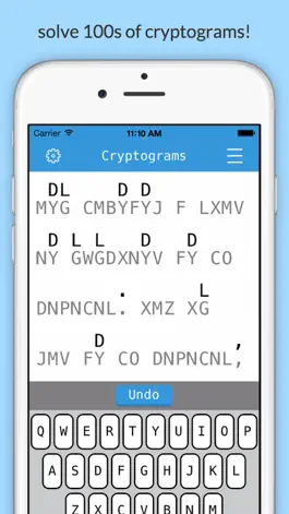 Game screenshot Cryptograms - Word Puzzles for Brain Training mod apk