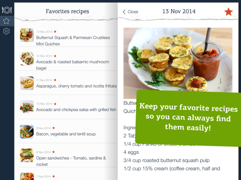 Screenshot #6 pour Healthy Recipes - quick and easy meals for a well-balanced diet