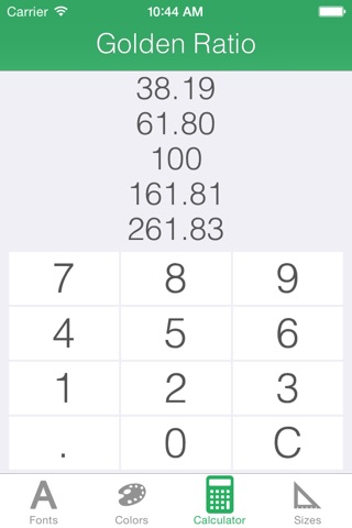 DevTool - Fonts & UI Sizes & Flat Colors & Golden Ratio Calculator screenshot 4