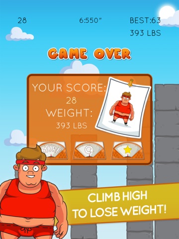 Fat Guy Fit Climb: Flabby Fitness Dash!のおすすめ画像4