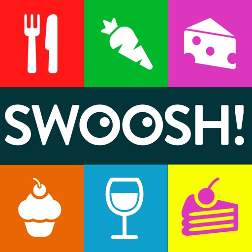 Swoosh! Guess The Food Quiz Game With a Twist - New Free Word Game by Wubu iOS App