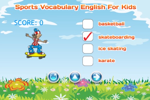 Sports Vocabulary English For Kids screenshot 3