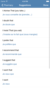 Medical French: Healthcare Phrasebook screenshot