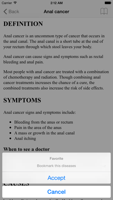 Screenshot #3 pour Diseases Dictionary Offline