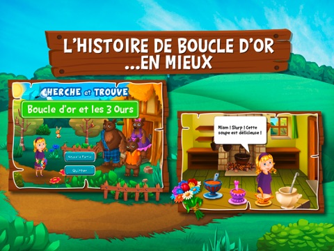 Screenshot #4 pour Boucle d'or et les Trois Ours - Cherche et Trouve