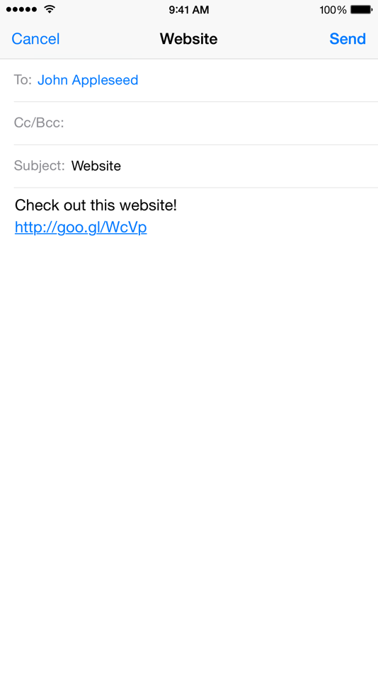 #3. Link Shortener - Shorten URLs With goo.gl (iOS) By: ContaXter, Inc.
