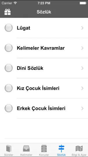 Kur'an Fihristi iPhone Ekran Görüntüsü 5