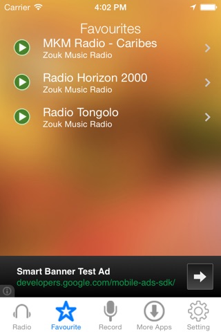 Zouk Music Radio Recorder screenshot 3