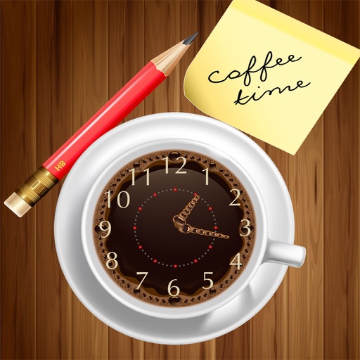 Coffee time notes icon
