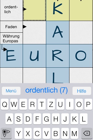 Kreuzworträtsel: Schwedenrätsel Plus für iPhone. Die Premium Kreuzwort Rätsel App screenshot 2
