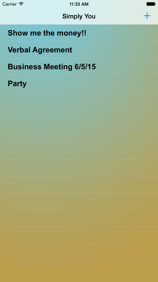 #1. Simply You - A Simplistic Voice Memo Recorder (iOS) 由: Michael Ruvalcaba