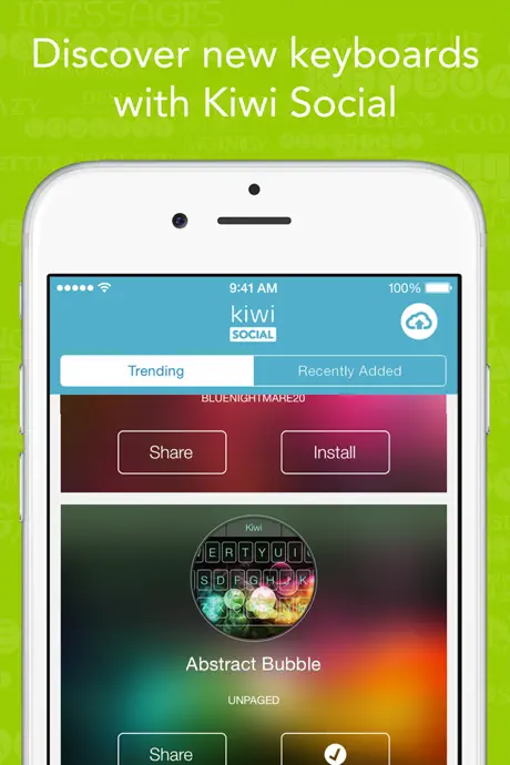 Kiwi - Colorful, Custom Keyboard Designer with Emoji for iOS 8
