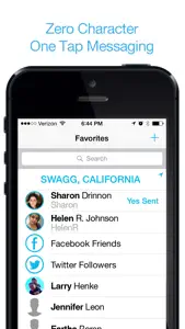 YesMe Messenger - Ping Your Friends in One Tap screenshot #1 for iPhone