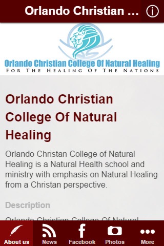 Orlando Christian College Of Natural Healing screenshot 2