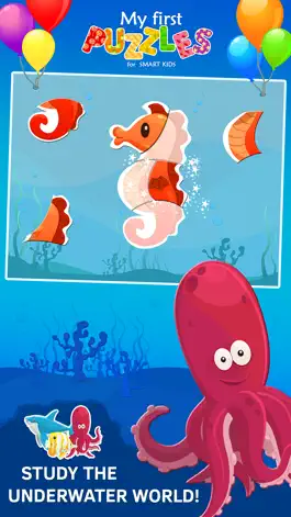 Game screenshot Animated Fish Jigsaw Puzzles for Kids and Toddlers hack