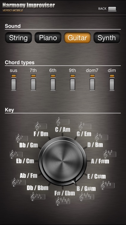 Harmony Improviser - harmonic composition tool and chord progression helper