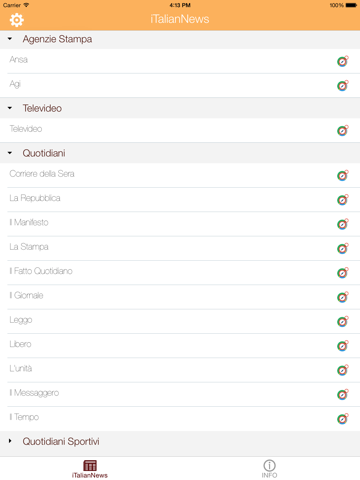Screenshot #4 pour iTalianNews Free