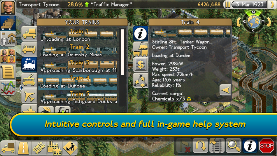 #5. Transport Tycoon Lite (iOS) โดย: Atari
