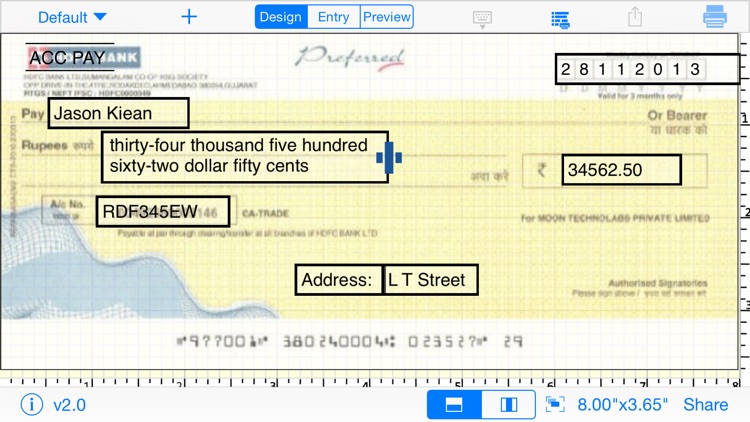 Print Cheque