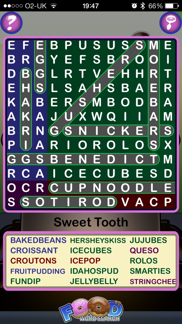 【图】Epic Food Word Search – giant wordsearch puzzle (ad-free)(截图2) 【图】Epic Food Word Search – giant wordsearch puzzle (ad-free)(截图2)