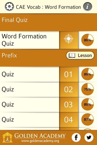 English Certified : CAE Vocabulary - Word Formation screenshot 2