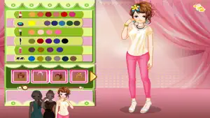 T-shirt Girls - Dress up and make up game for kids who love fashion t-shirts screenshot #2 for iPhone