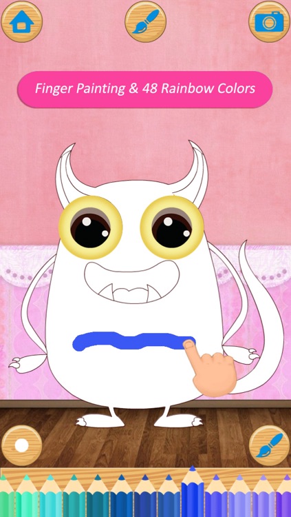 Paint & Dress up your monsters - drawing, coloring and dress up game for kids FREE