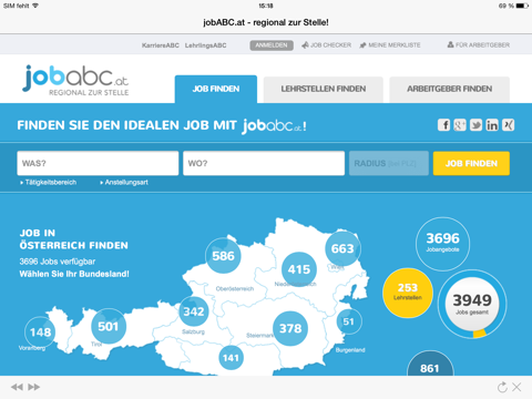 Screenshot #4 pour jobABC.at – regional zur Stelle!