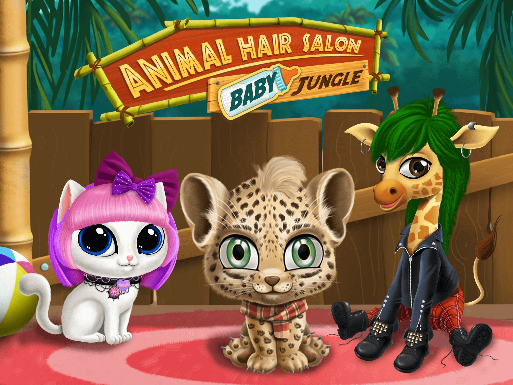 Baby Jungle Animal Hair Salon - No Ads screenshot 6