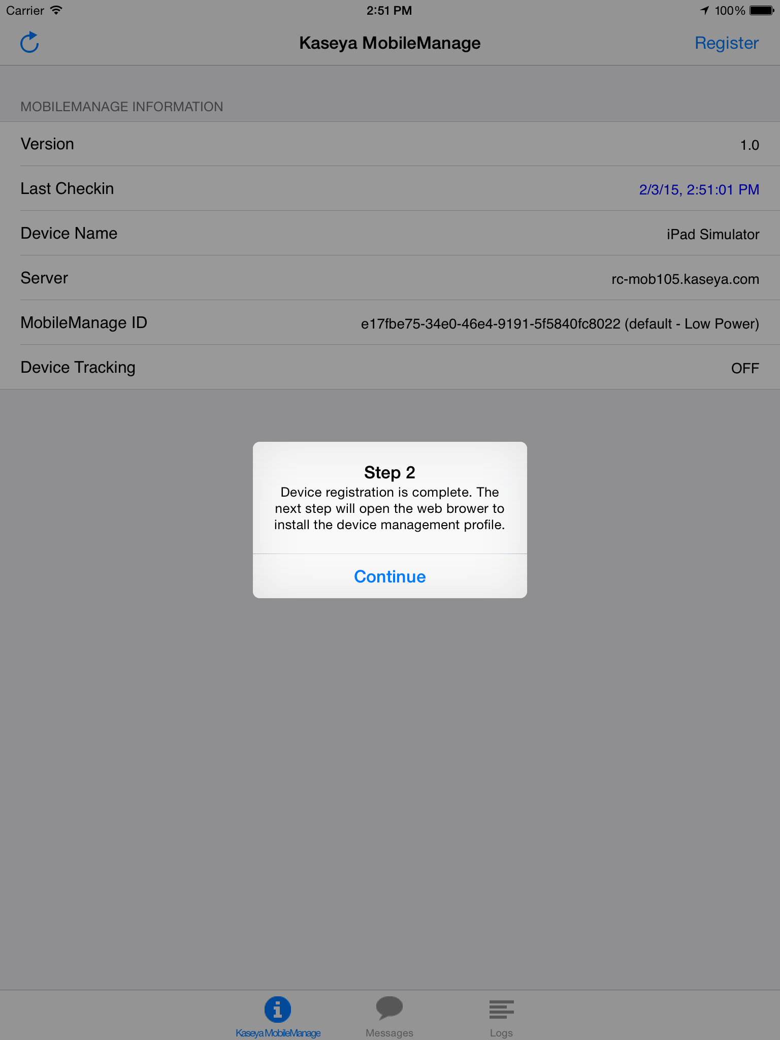 Kaseya MobileManage