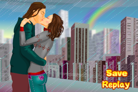 Kissing in the Rain Dress Up screenshot 2