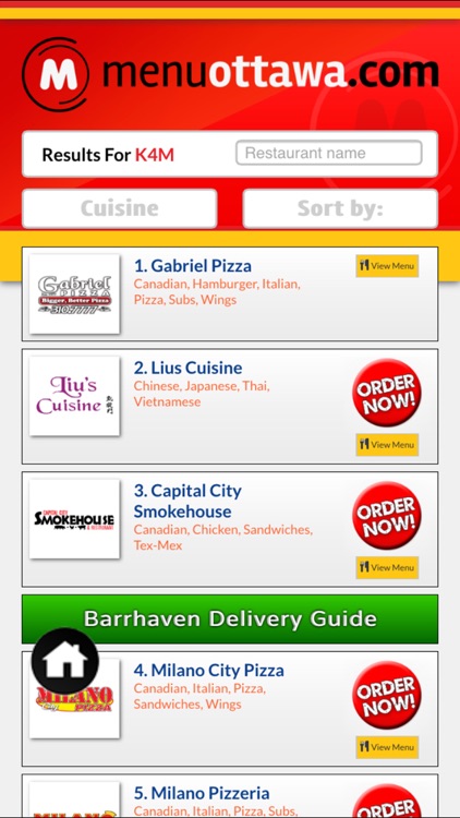 Menu - Order food online