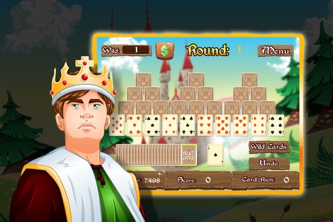 Solitaire Tales in Wonderland Castle. Perfect Match Clock screenshot 2