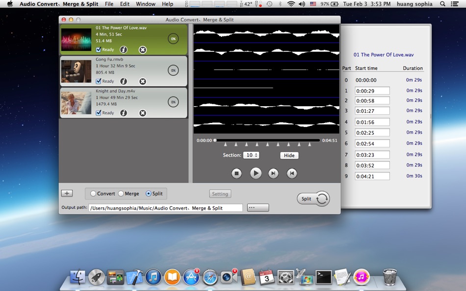 #4. Audio Convert、Merge & Split (macOS) 由: 华芳 刘