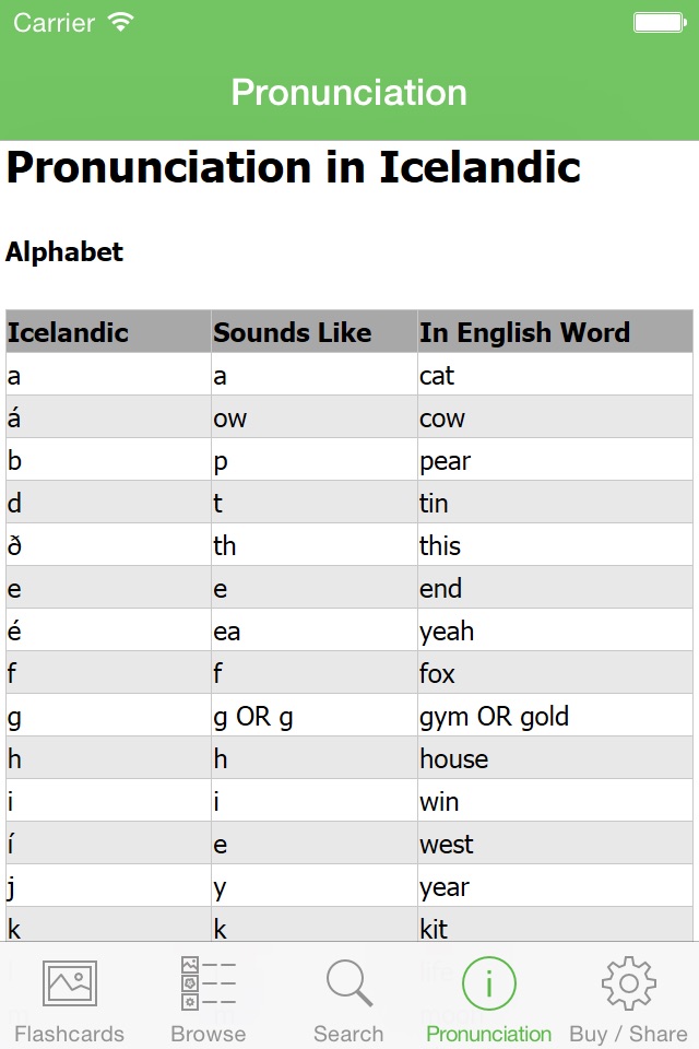 Icelandic Flashcards with Pictures Lite screenshot 2