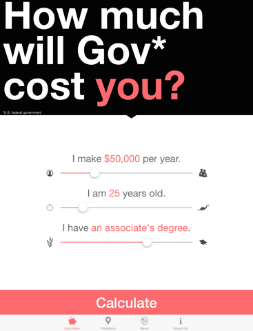 Screenshot #4 pour MyGovCost: Love Gov’s Government Cost Calculator