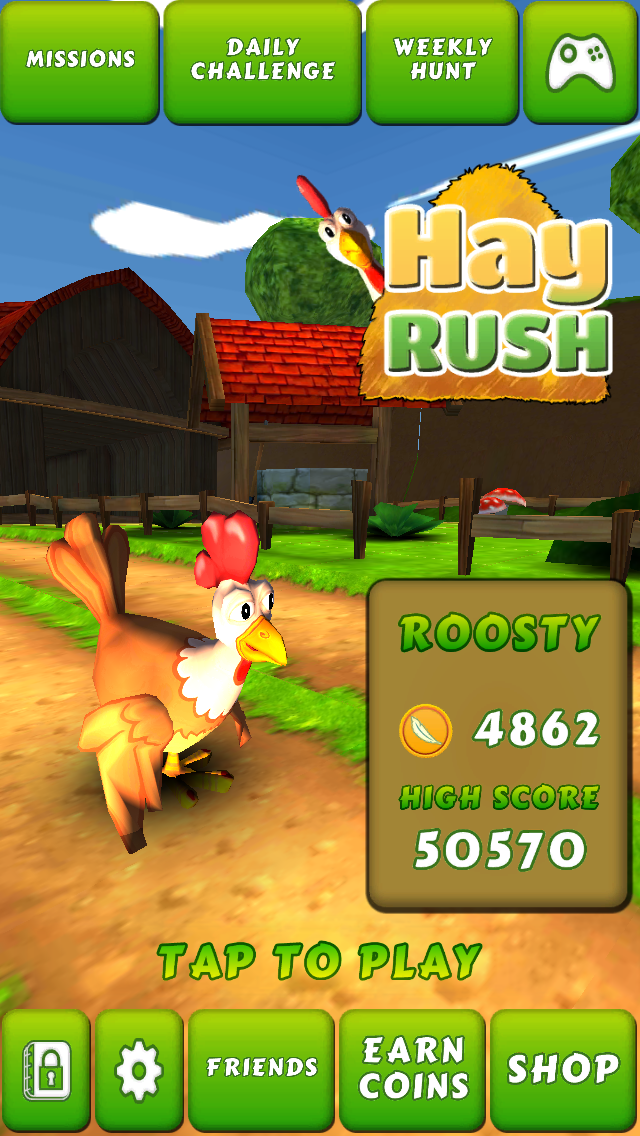 Hay Rush Epic Chicken Dash