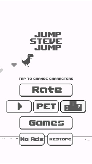 Meet Steve - The Jumping Dinosaur Widget Game