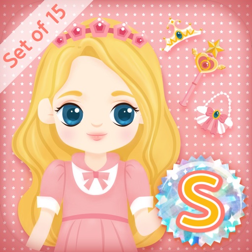 Sticker Academy Princess - Early Learning through Educational Games (Set) icon