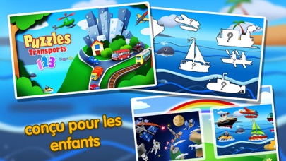 Screenshot #1 pour Puzzles Transports 123