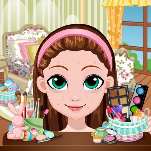 Easter Spring Make Up Look Icon