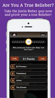 quiz 4 justin bieber! iphone screenshot 4