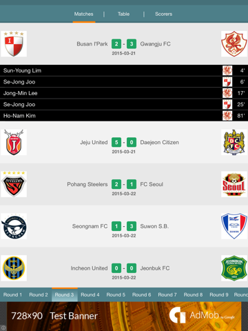 Screenshot #4 pour K-League football - live, fixtures, results, standings, statistics and history right now