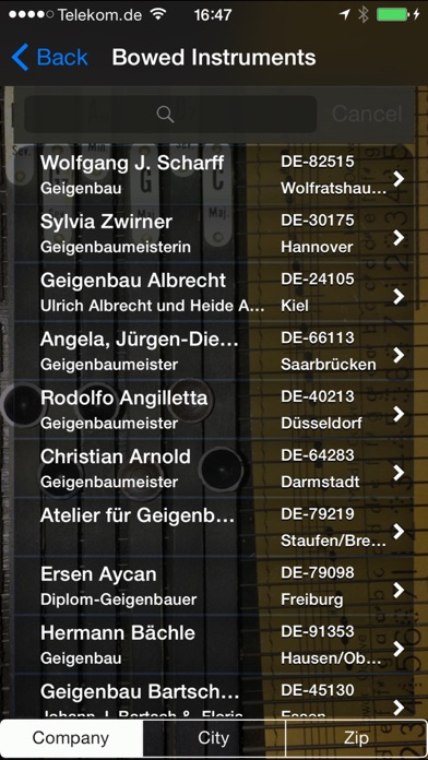 Screenshot 2 of Guarneri - List of the music luthiers/-stores in DE, AT & CH App