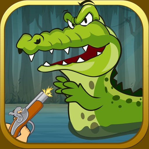 Wild Crocodile Shooting Icon