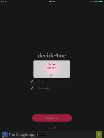 Screenshot #4 pour Just Decide4Me