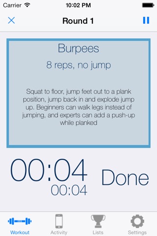 Personal Pocket Trainer screenshot 3